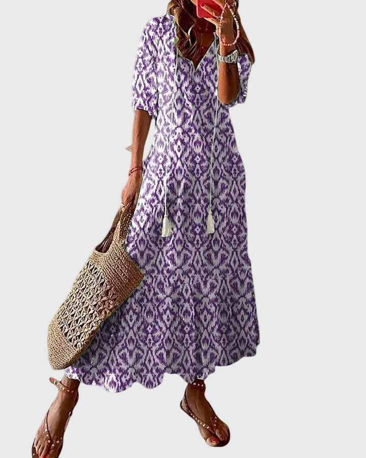 Amalia - Boho Vintage Summer Maxi Dress