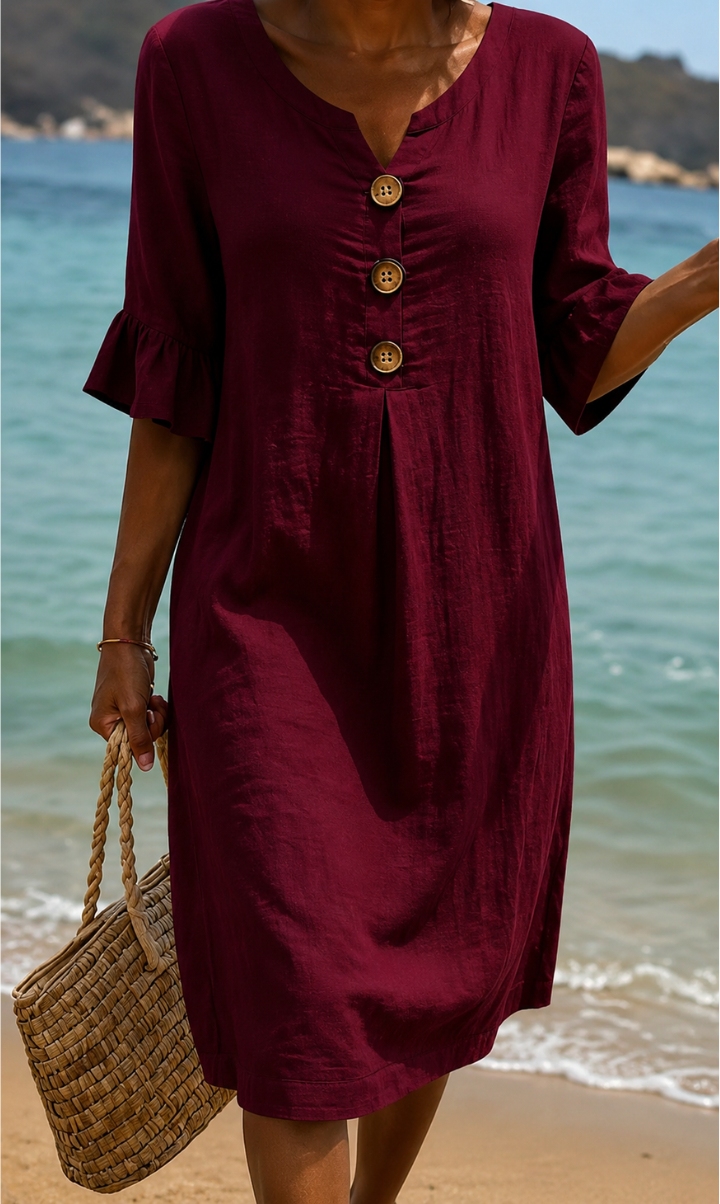 Radmila™ - Textured Long Sleeve Dress