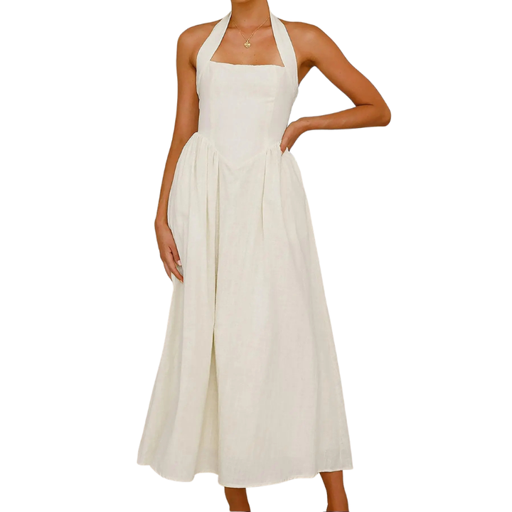 ELEONOR™ - Elegant Puff Sleeve Midi Dress