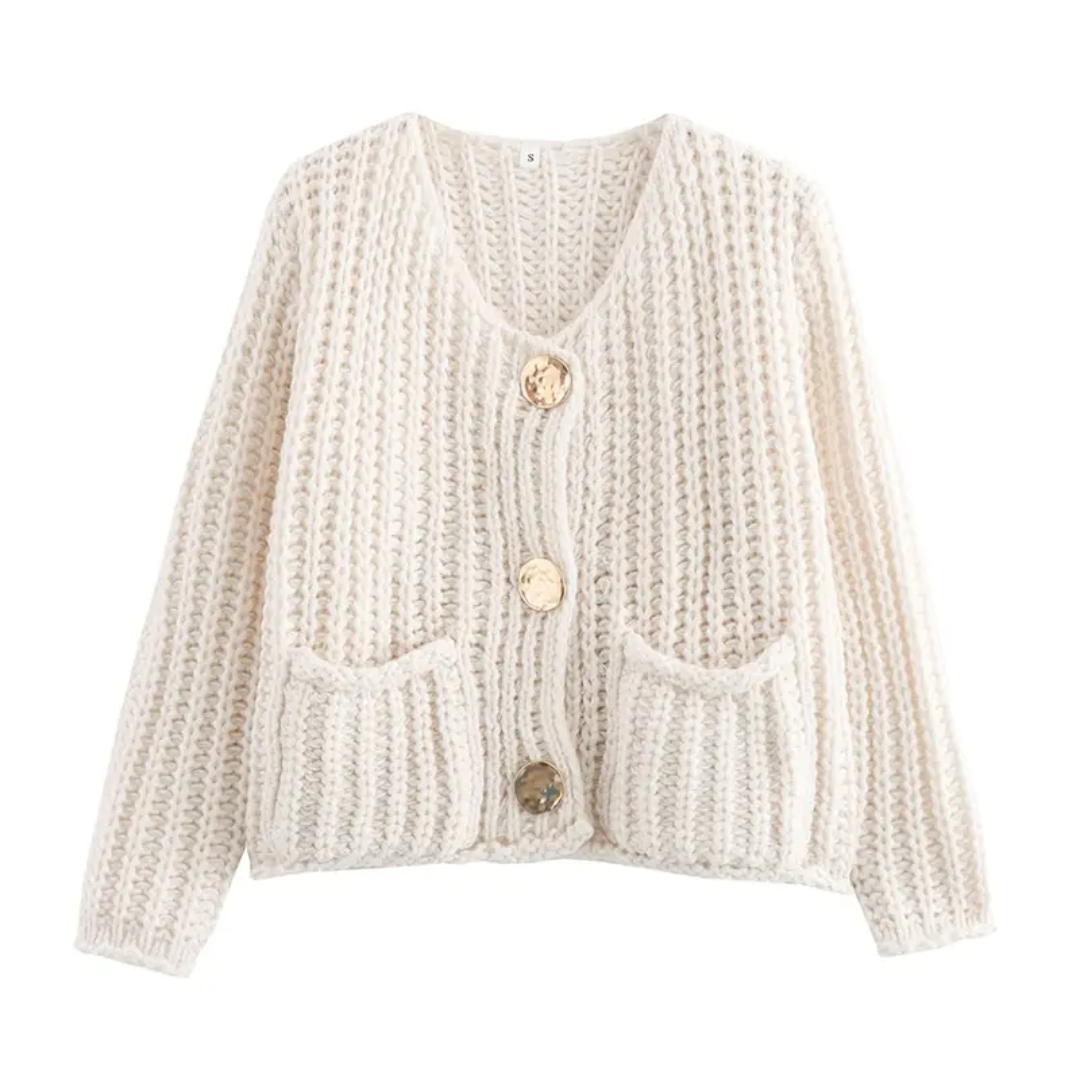 NOLA™ – Cozy Chunky Knit Cropped Cardigan