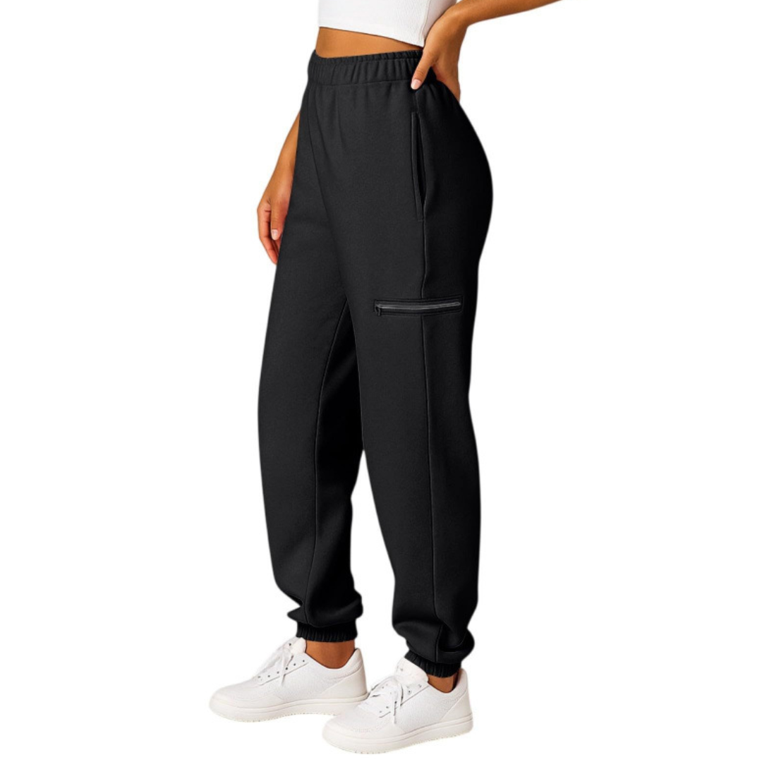 SOLÈNE™ – Relaxed Drawstring Jogger Sweatpants