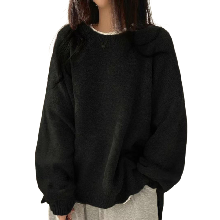 DAGNY™ – Cozy Drop Shoulder Split Hem Sweater