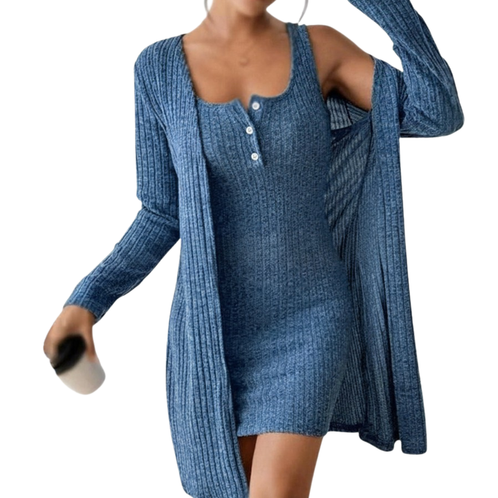 JOWEN™ – Ribbed Knit Cami Dress Set