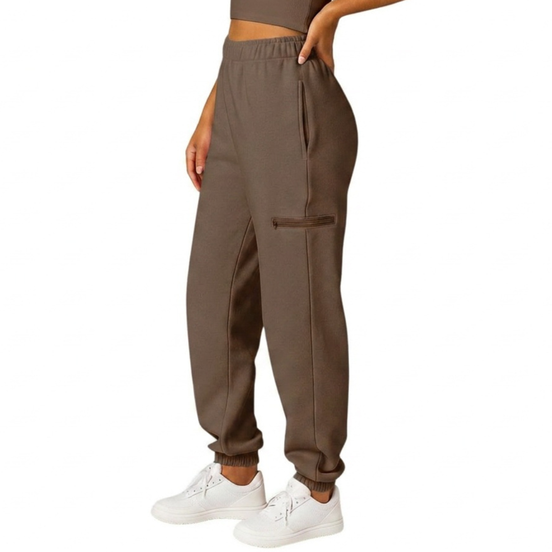 SOLÈNE™ – Relaxed Drawstring Jogger Sweatpants