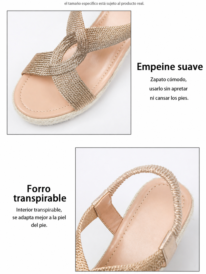 Raine – Braided Platform Wedge Sandals