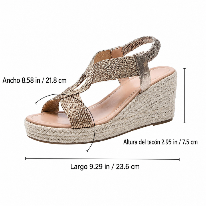 Raine – Braided Platform Wedge Sandals