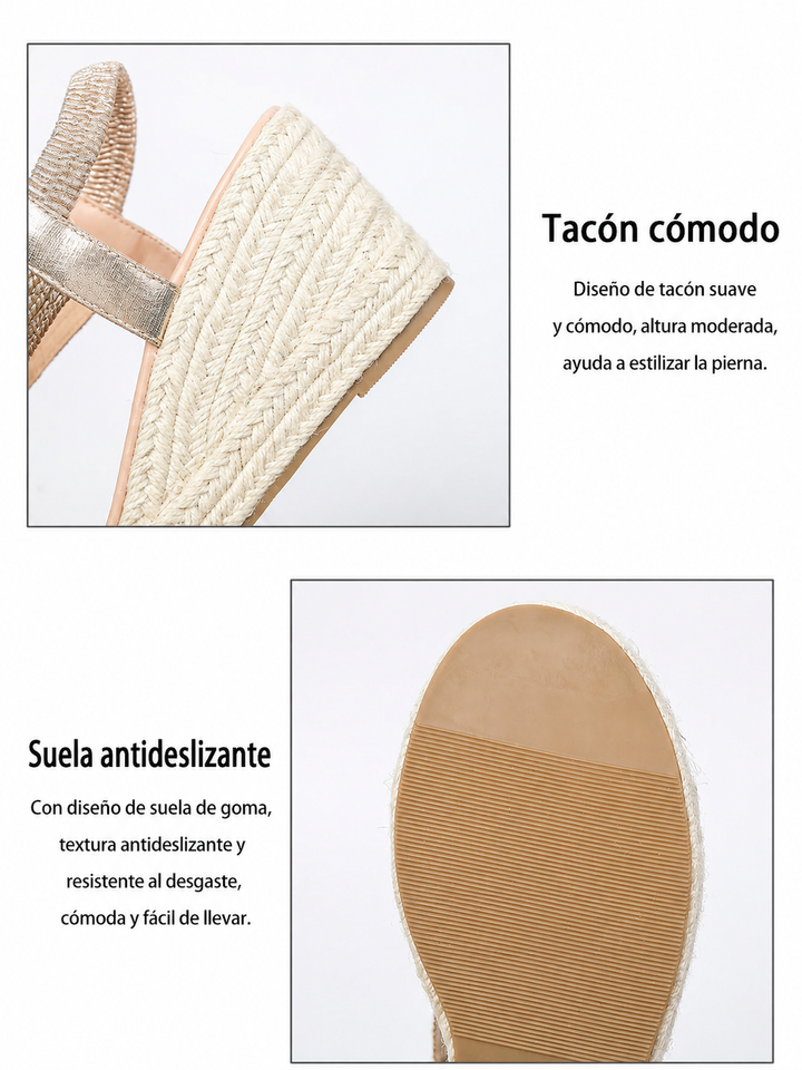 Raine – Braided Platform Wedge Sandals