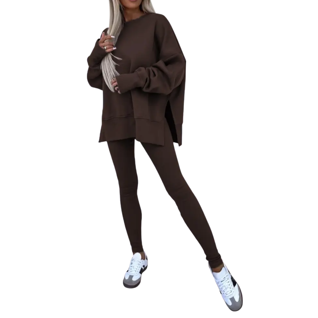 PERNELL™ – Cozy Casual Sweatshirt & Skinny Pants Set