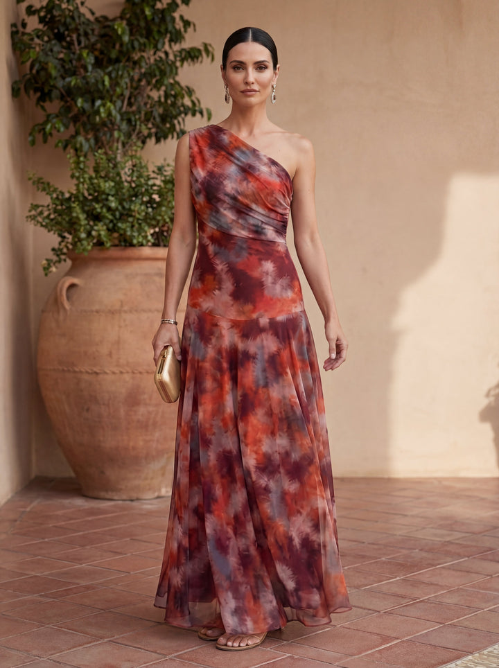 Zafira - Timeless Flowing Satin Maxi Dress
