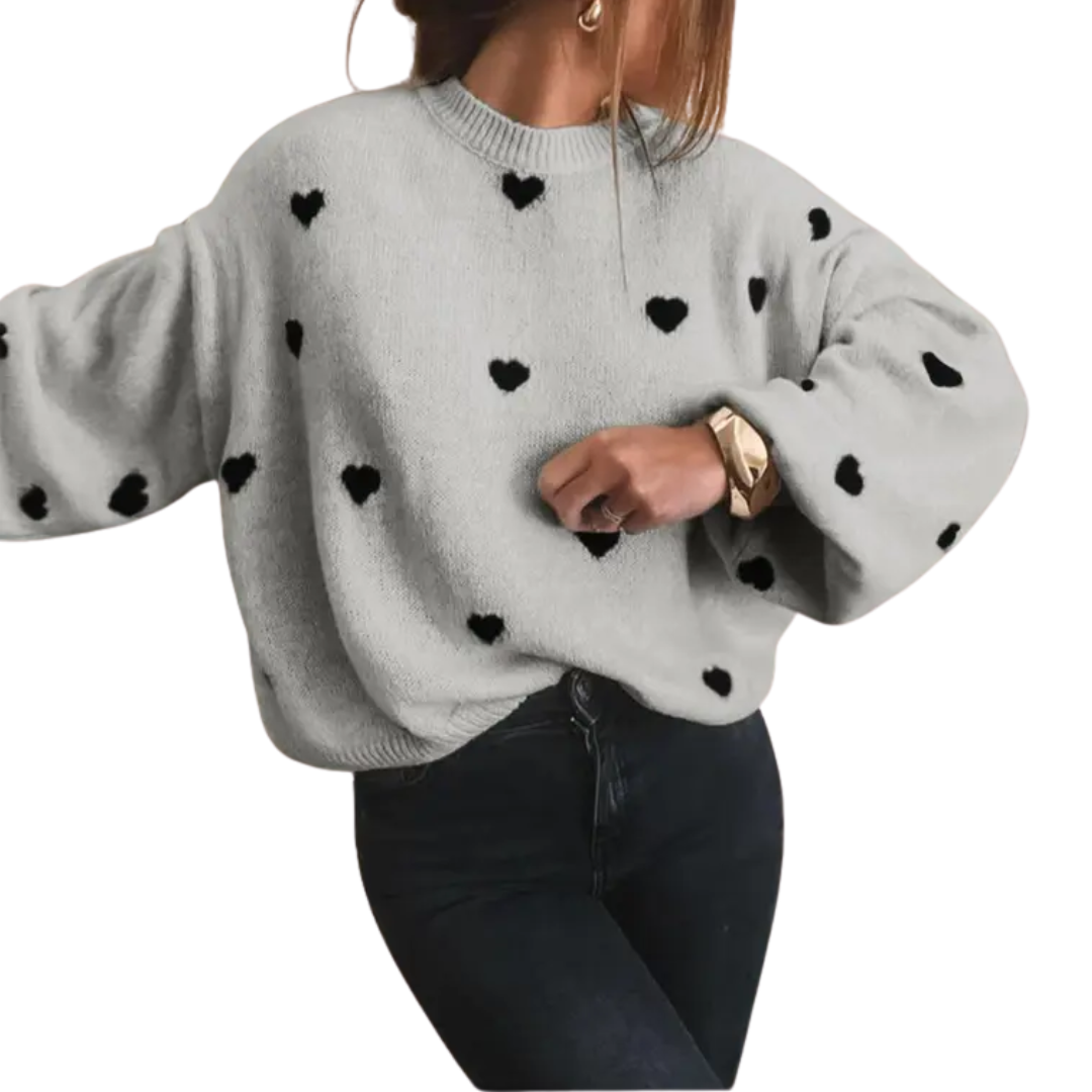 HOLLIS™ – Cozy Halloween Print Drop Shoulder Sweater