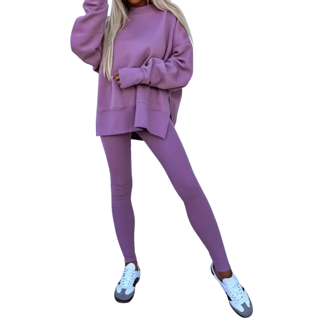 PERNELL™ – Cozy Casual Sweatshirt & Skinny Pants Set