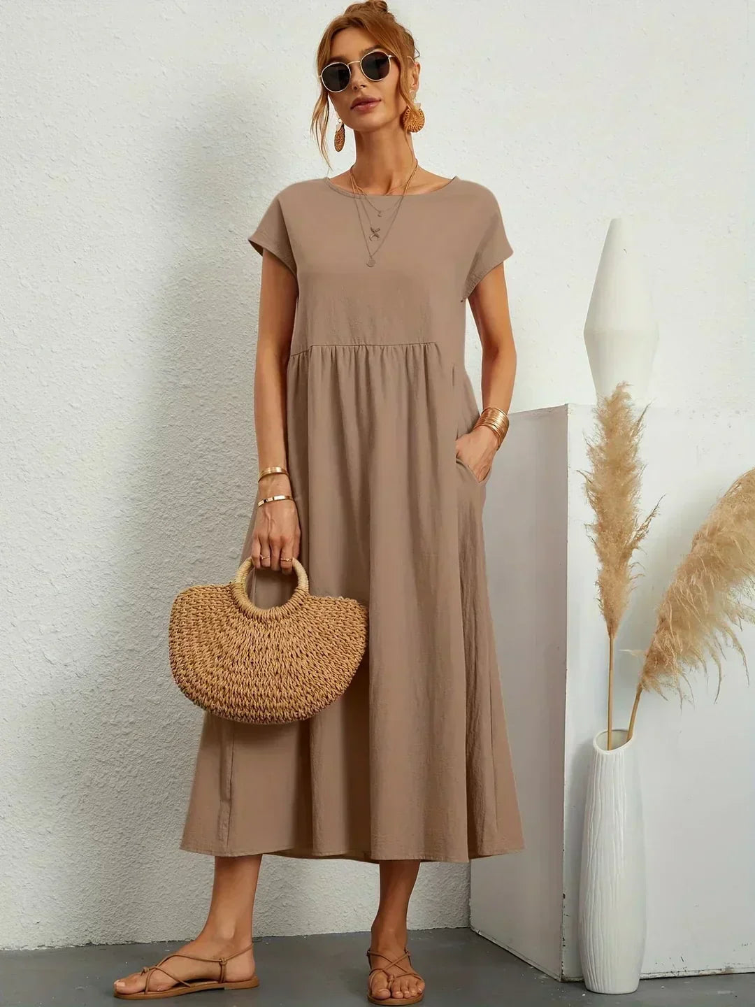 Ursina™ - Fluid Midi Dress
