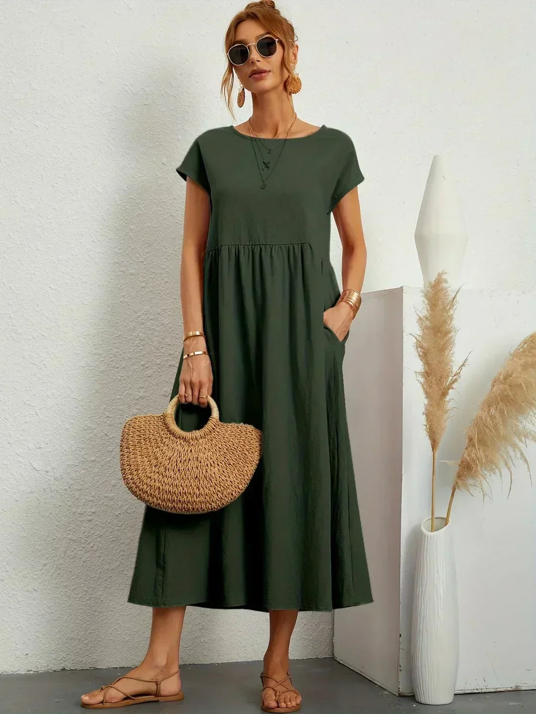 Ursina™ - Fluid Midi Dress