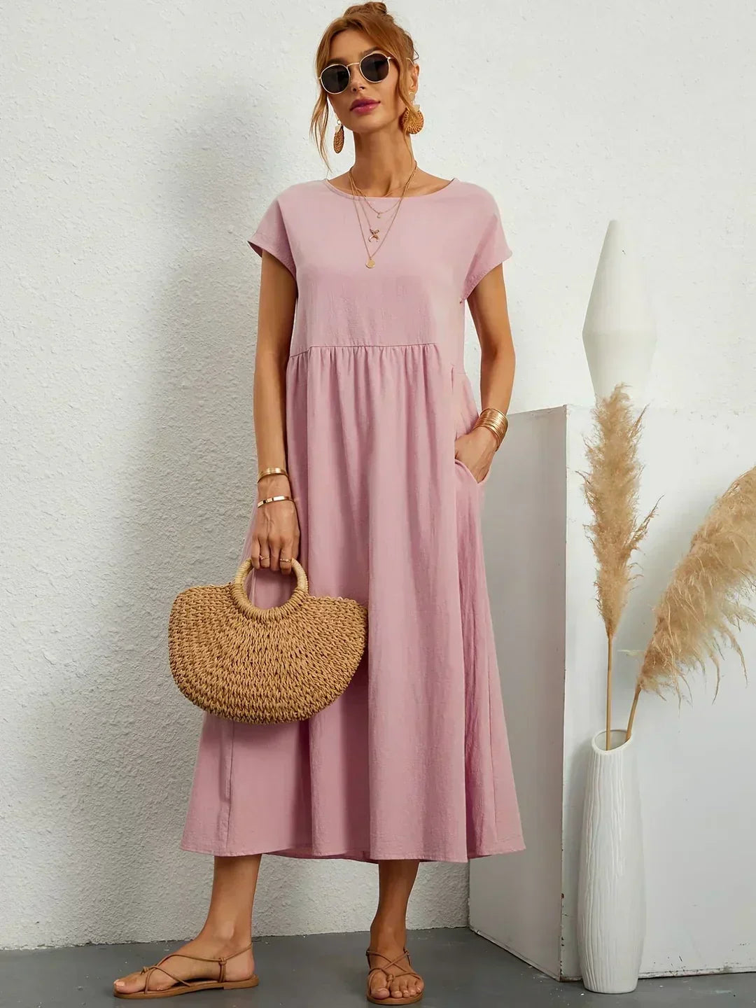 Ursina™ - Fluid Midi Dress
