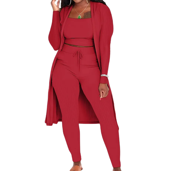 LINDEN™ – Cozy Knit Open Front Co-ord Set