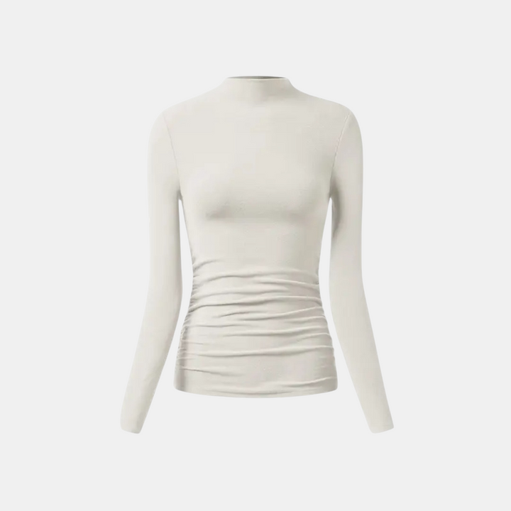 MARLENA™ – Thermal Ruched Mockneck Top