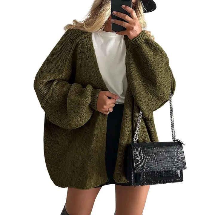 WRENLEY™ – Cozy Oversized Open Front Cardigan Sweater