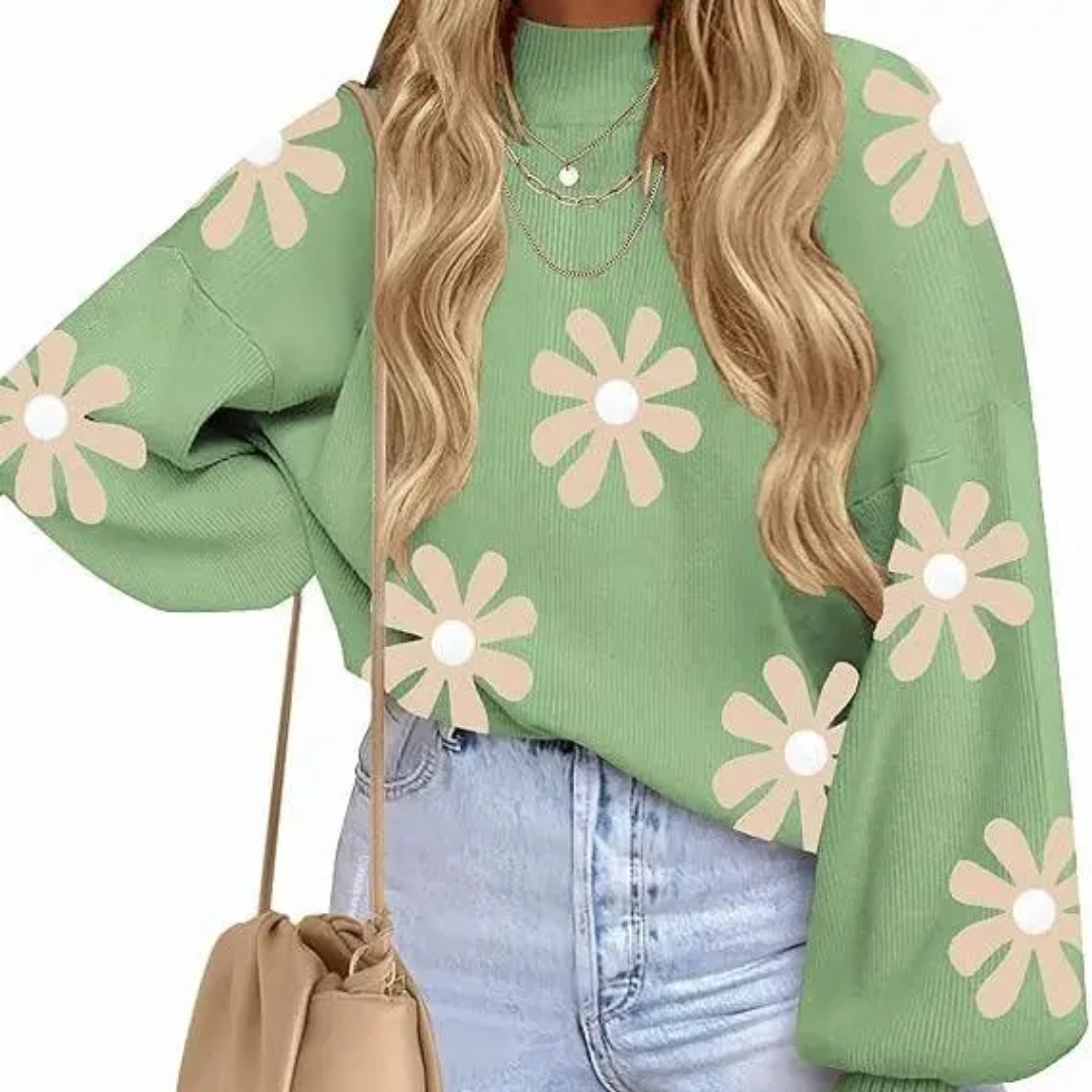 CALYX™ – Cozy Bat-Sleeve Side-Split Sweater