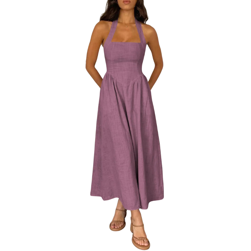 ELEONOR™ - Elegant Puff Sleeve Midi Dress