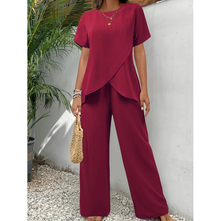 Lorrina - Elegant Soft Two-Piece Set