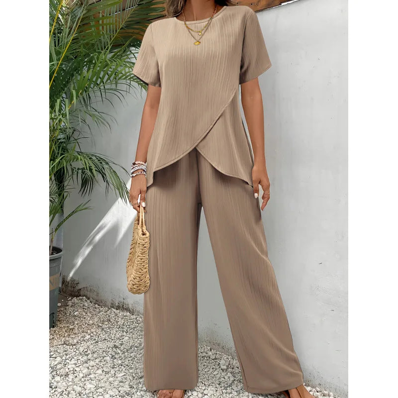 Lorrina - Elegant Soft Two-Piece Set
