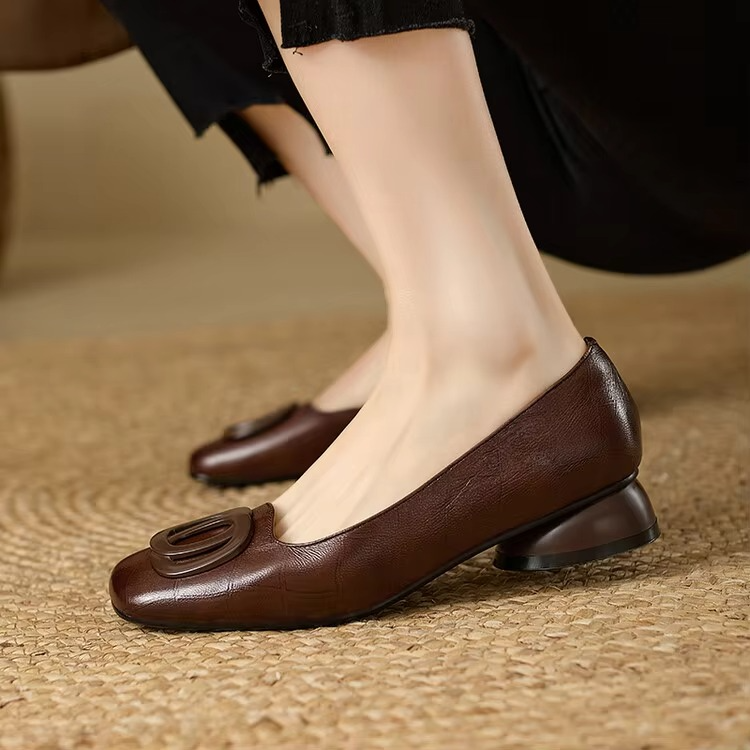 Phoebe - Elegant Leather Flats