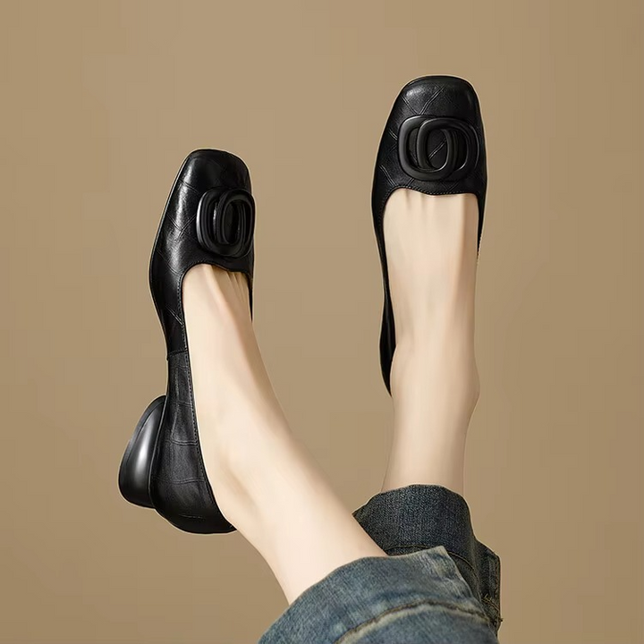 Phoebe - Elegant Leather Flats