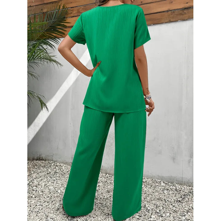 Lorrina - Elegant Soft Two-Piece Set