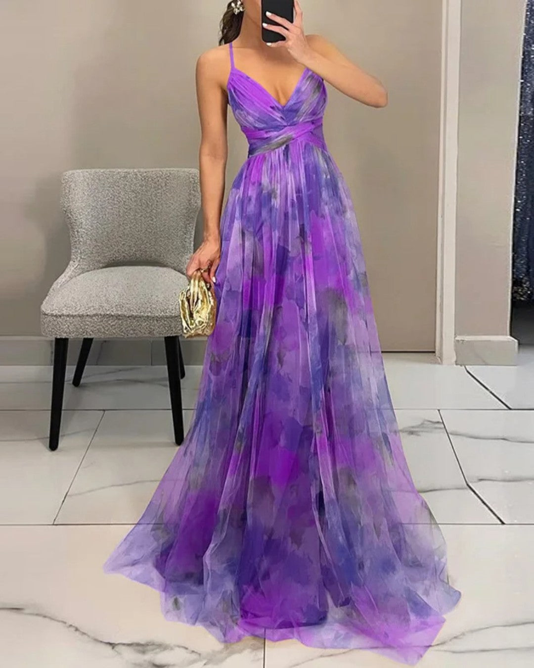 Sophie - Elegant Silk Marbella Dress
