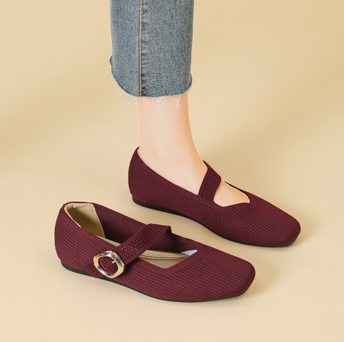 Caitlin - Wide Fit Comfort Flats