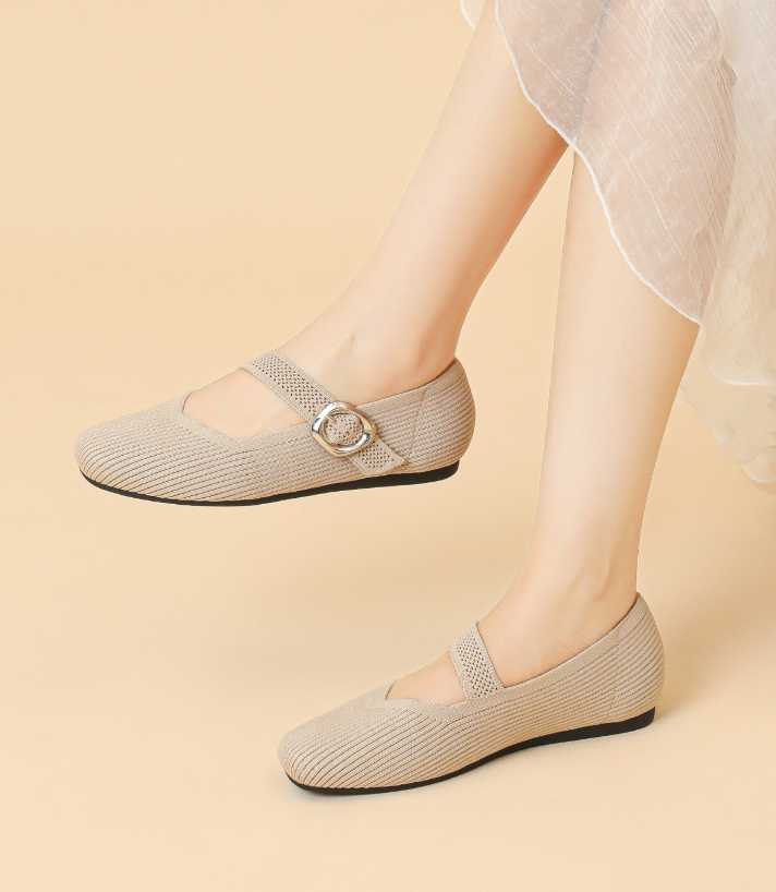 Caitlin - Wide Fit Comfort Flats