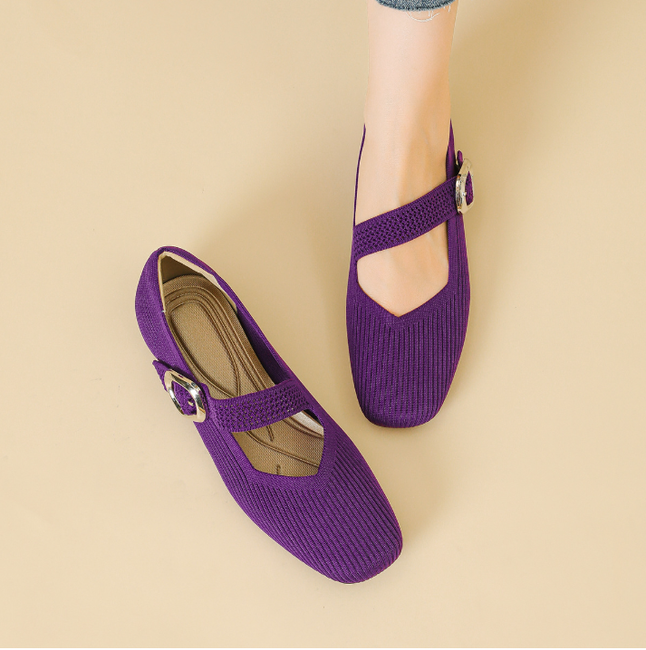 Caitlin - Wide Fit Comfort Flats