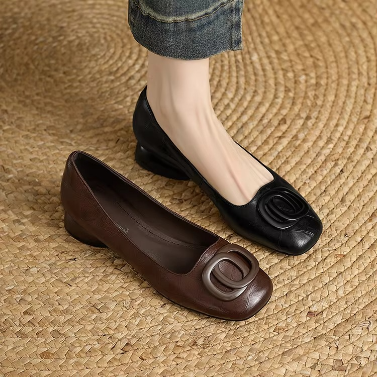 Phoebe - Elegant Leather Flats