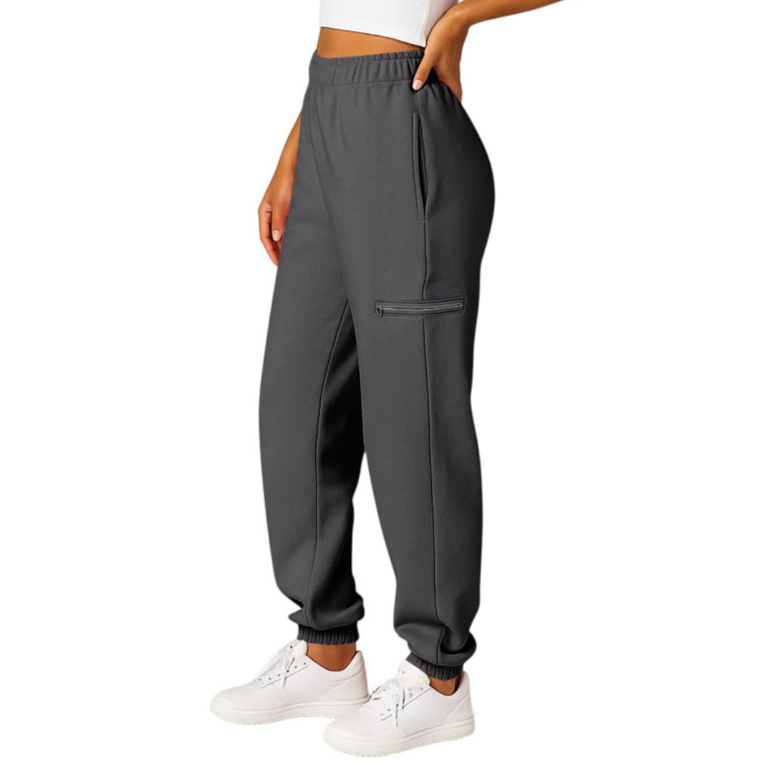 SOLÈNE™ – Relaxed Drawstring Jogger Sweatpants