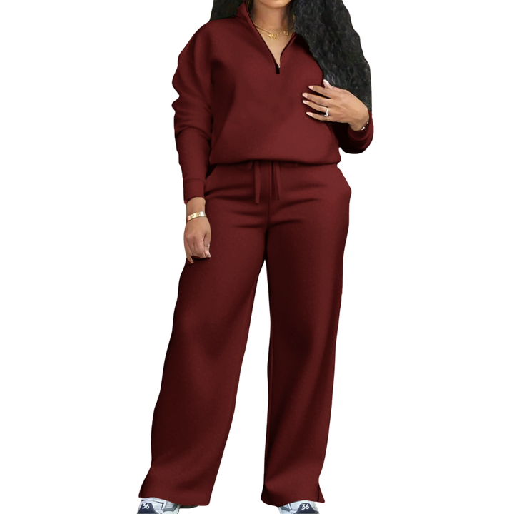 RAEWYN™ – Cozy Zip-Up Sweatshirt Two-Piece Set