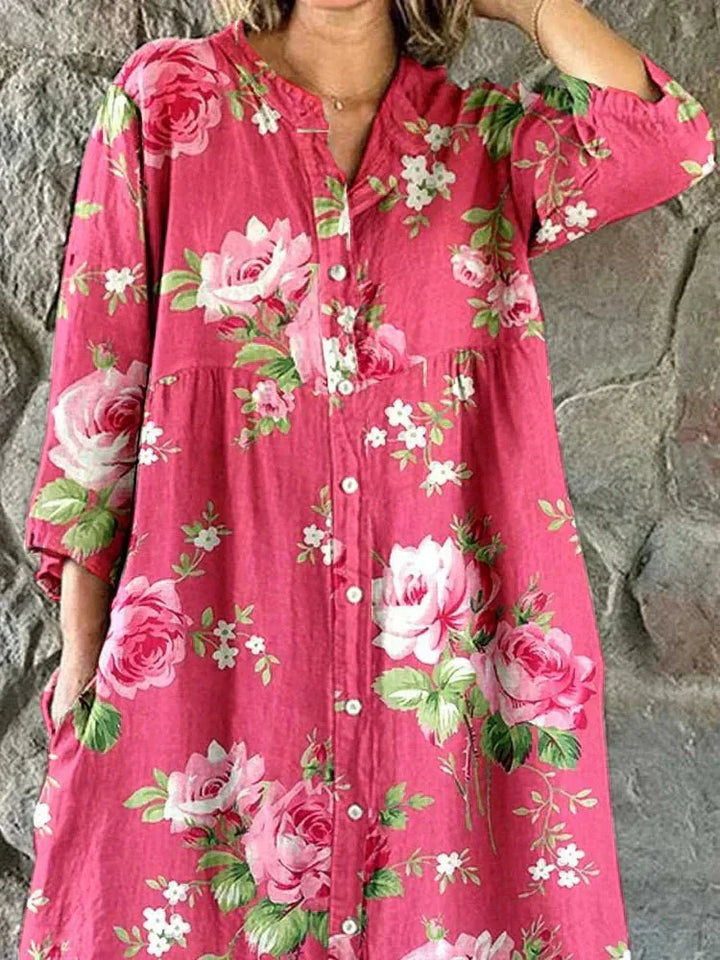 Maddie - Art Floral Dress