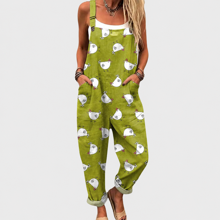 Riley – Comfortable Printed Overalls
