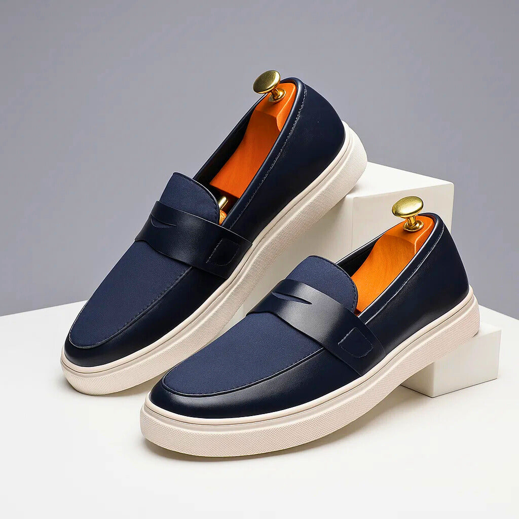 Lewis – Leather and Suede Loafers