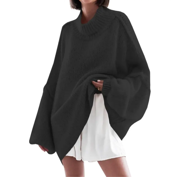 NORI™ – Relaxed Ribbed Knit Tunic Sweater