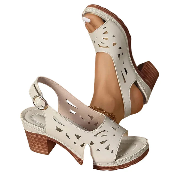 Alina – Ankle Strap Block Heel Sandals