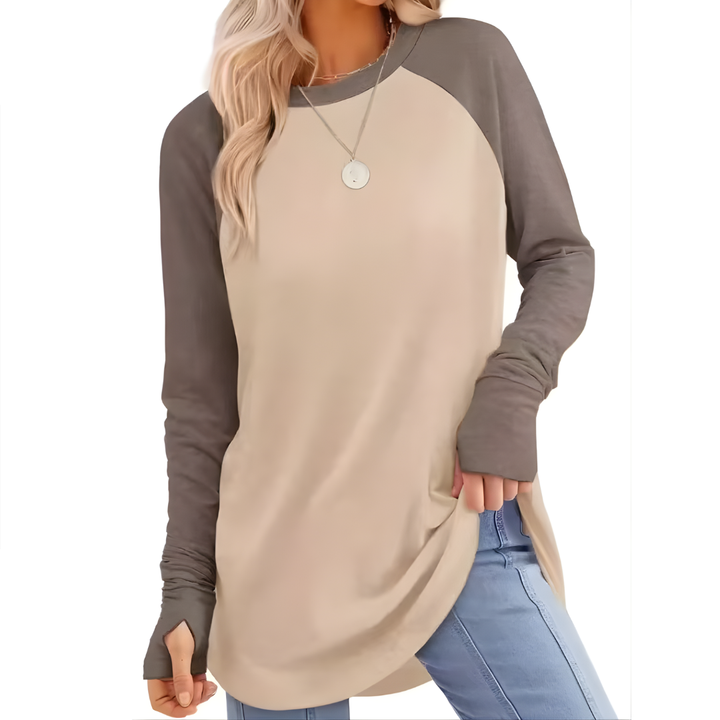 CORINNE™ – Relaxed Thumb Hole Tunic Top