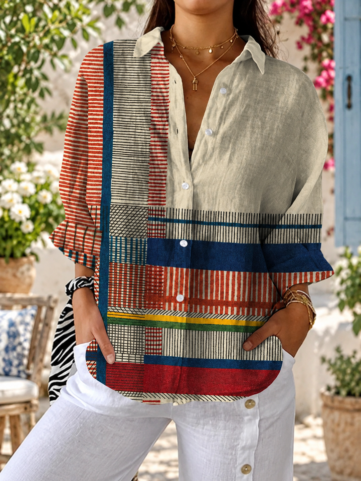 Freyja – Artistic Pattern Blouse