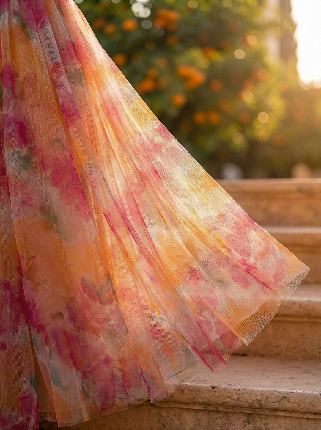 Sophie - Elegant Silk Marbella Dress