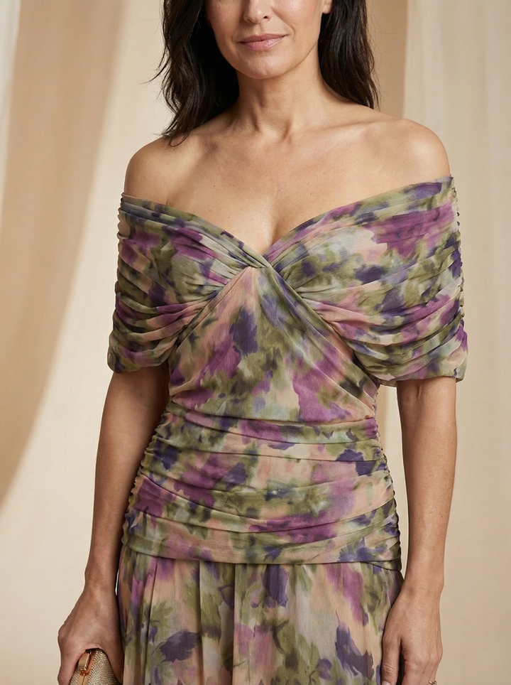 Evie - Elegant Silk Santana Dress