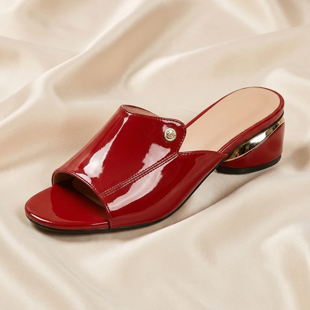 Soraya – Patent Leather Orthopaedic Slide Heels