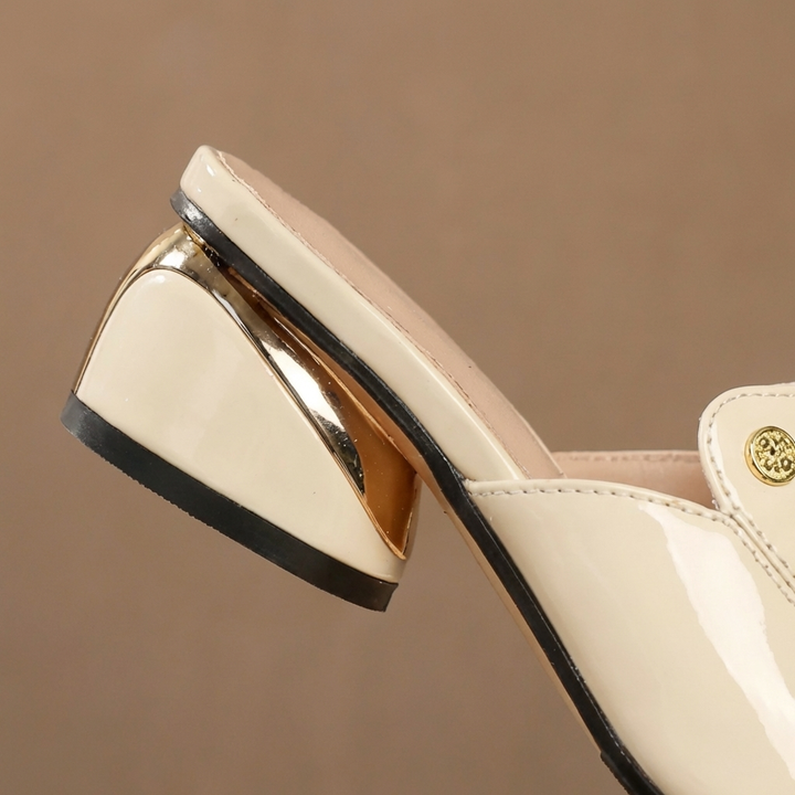 Soraya – Patent Leather Orthopaedic Slide Heels