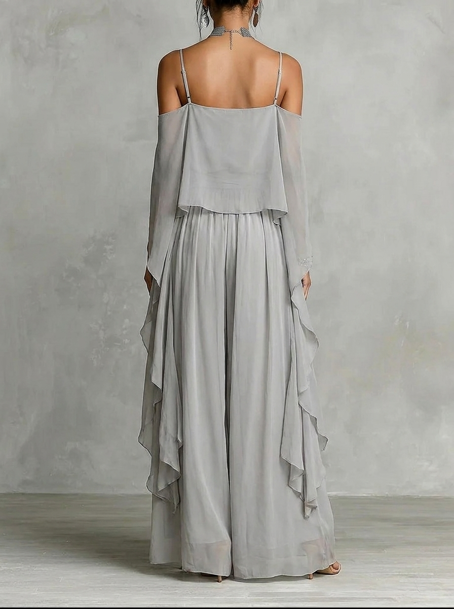 Ivah - Off-Shoulder Flowy Set