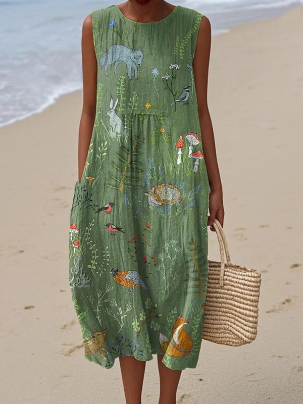 HOPE - Forest Midi Dress
