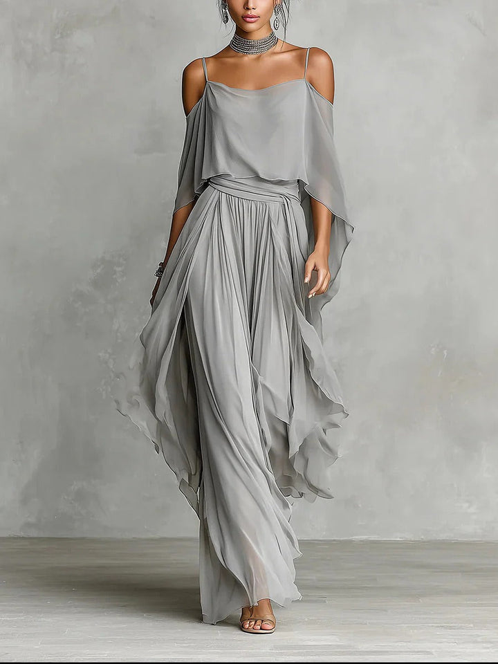 Ivah - Off-Shoulder Flowy Set