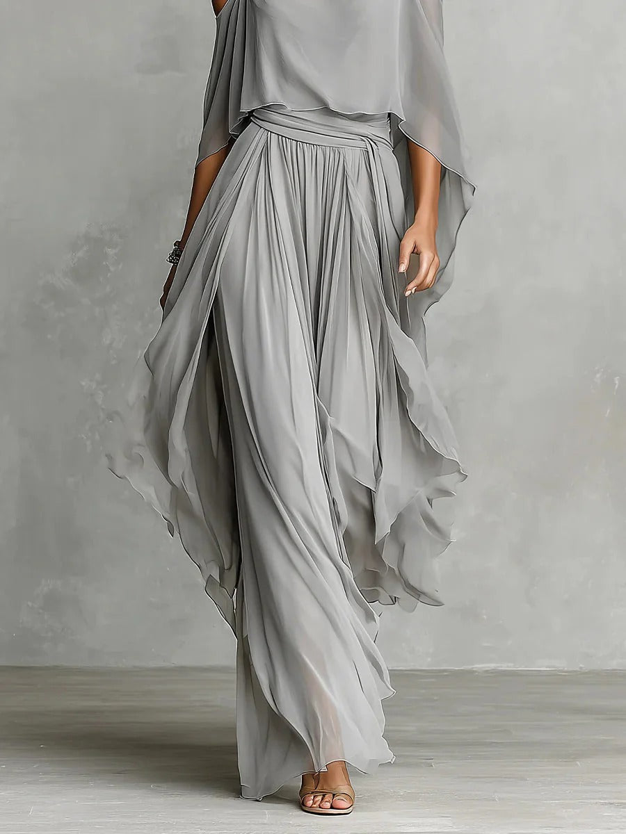 Ivah - Off-Shoulder Flowy Set